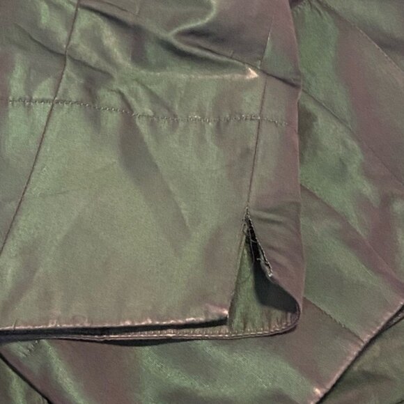 Akris Punto Iridescent Techno Drawstring Parka Jacket size 14 US - Picture 9 of 10